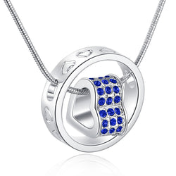 Eternal Love Necklace - Crisp Blue