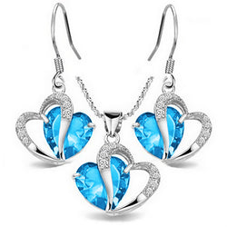 Heavenly Hearts Jewelry Set - Grand Blue