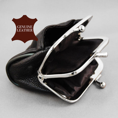 Leather Coin Purse With Clasp
