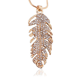 Posh Plume Necklace - Gold