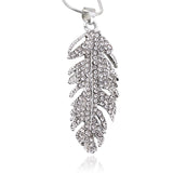 Posh Plume Necklace - Silver