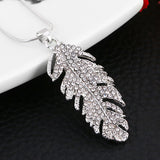 Posh Plume Necklace - Silver