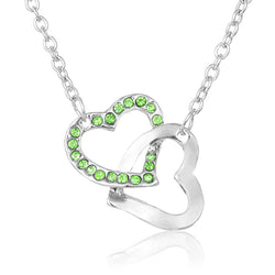 True Friendship Heart Necklace - Green