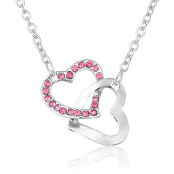 True Friendship Heart Necklace - Rose